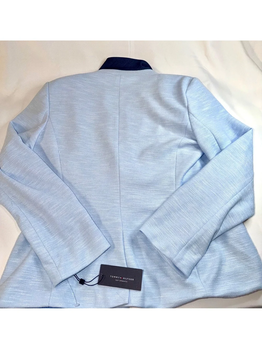 Tommy Hilfiger light blue blazer with elbow patches